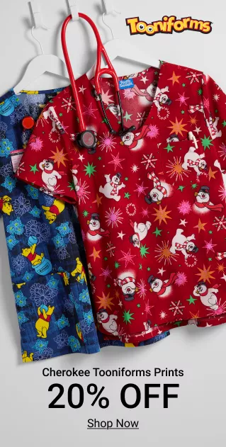 Cartoon Print Scrubs on Sale